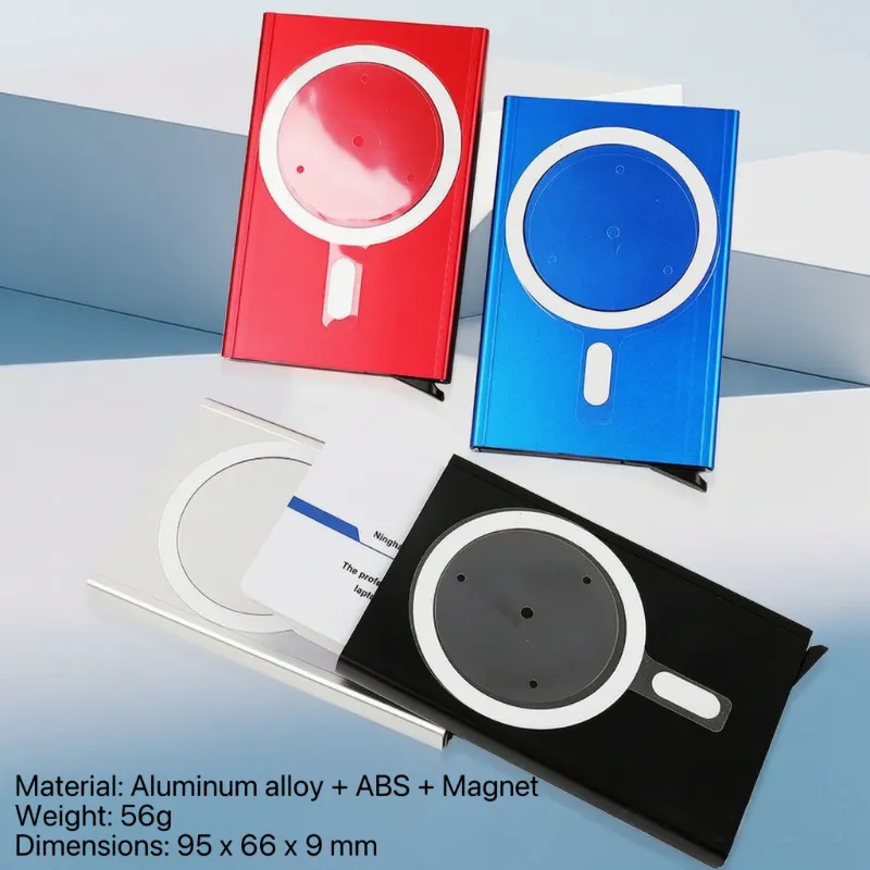Magneettinen alumiininen automaattinen pop-up-korttipidike